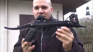 HORI ZONE REDBACK Pistolenarmbrust 80lbs pistol crossbow 235 FPS  Review und Schusstest [upl. by Ahsimal]