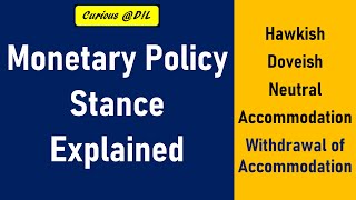 Accommodative vs Withdrawal of Accommodation Stance  Monetary Policy Stances Explained  Adil Baig [upl. by Neumark]