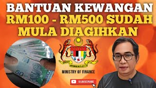 BAYARAN BANTUAN RM100RM500 SUDAH MULA DIAGIHKAN TAHNIAH [upl. by Mencher]