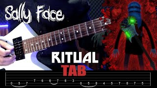 Sanitys Fall Ritual  OST Sally Face Guitar Cover  TAB [upl. by Hnirt]