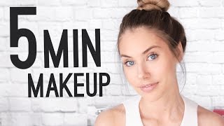 QUICK amp EASY 5 MINUTE MAKEUP TUTORIAL [upl. by Annadal]