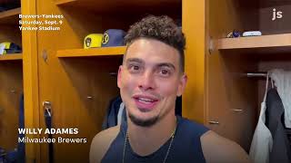 Brewers Willy Adames has unforgettable day by meeting his idol Derek Jeter at Yankee Stadium [upl. by Owens]