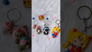 Diy Keychains made of air dry clay airdryclay diy cute keychain handmade kawaiistuff [upl. by Roskes912]