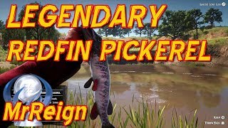 Red Dead Redemption 2  Hunting The Legendary RedFin Pickerel  Legendary Fish Location amp Tactics [upl. by Aina]