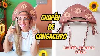 CHAPÉU DE CANGACEIRO FÁCIL DE FAZER PARA MÊS JUNINO [upl. by Hamish923]