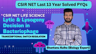 Lytic vs Lysogenic Cycle Switch  Regulation Of Lambda Phage  CSIR NET LIFE SCIENCE PYQs 13 Years [upl. by Annauqaj]