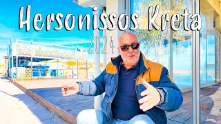 Hersonissos Crete 2024 walking tour 4k vlog also STAR BEACH Greece [upl. by Tani]