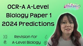 OCRA ALevel Biology  Paper 1  2024 predictions [upl. by Alby]