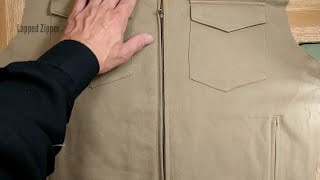 How to Sew a Lapped Zipper on a Jacket  Beginners Guide [upl. by Hanway]