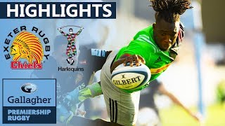 Exeter 2219 Harlequins  HIGHLIGHTS  Endtoend Opener At Sandy Park  Gallagher Premiership 1920 [upl. by Ko]