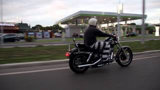 85 FXSB 80quot HarleyDavidson Low Rider 1340 in the street [upl. by Ecydnak]