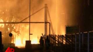 Raw Video Massive Industrial Fire in Germany [upl. by Keviv]