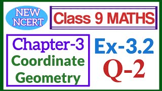 Class 9 Maths Ex 32 Q 2  Coordinate Geometry  NEW NCERT 20242025 [upl. by Yrrac]