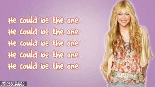 Hannah Montana  He Could Be The One Lyrics Video HD [upl. by Yllil]