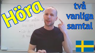 Höra dialoger från vardagen SFI [upl. by Amlez]