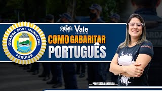 Como Gabaritar Português na GCM Peruíbe  Prof Angélica [upl. by Nnylram636]