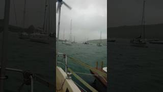 Tiger lily sadler 34 storm bound in Salcombe part 2 the storm in full flow [upl. by Aurea]