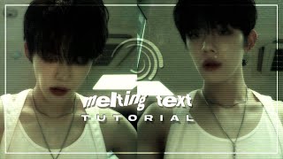 melting text tutorial  alight motion [upl. by Sairu]