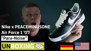 Nike Air Force 1 GDragon Peaceminusone ParaNoise 30  Unboxing amp OnFeet Review shorts sneakers [upl. by Nelrah386]