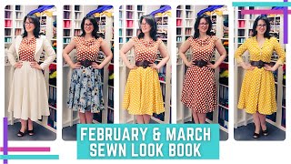 February amp March Sewn Look Book  The Start Of The Capsule Collection A SewAlong amp A Commission [upl. by Leisha]