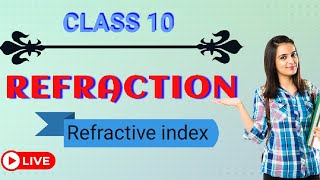 Refraction class 10  absolute refractive index  absolute refractive index class 10 maheshramnani [upl. by Ynneh]