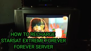 How to recharge STARSAT extreme 2000 Hd forever server [upl. by Sudhir]