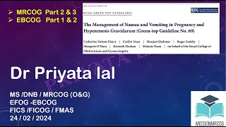 Hyperemesis Gravidarum Greentop Guideline no 69 2024 [upl. by Atsyrt]