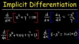 Implicit Differentiation [upl. by Samaria]