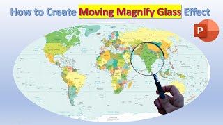 How to create Magnifying Glass Effect in PowerPoint  Morph Transition PowerPoint  Free Download [upl. by Ramon]