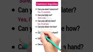 Common Questions Answered Clearly 👩‍🏫💯✅english esl spokenenglish shorts [upl. by Enyalb214]