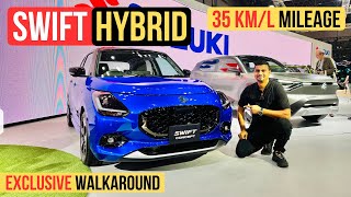 2024 Maruti Suzuki Swift Hybrid with 35 KMPL 😮😮  Exclusive Walkaround [upl. by Corenda]