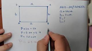 Perimetri dhe sipërfaqja e drejtkendeshit [upl. by Ayotahs]