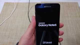 How to SOFT RESET  REBOOT  RESTART Samsung Galacy NOTE 5 smartphone [upl. by Acinhoj]