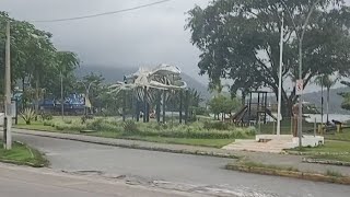 Orla do Itaguá em Ubatuba SP tempo com cara de chuva [upl. by Eelorac960]