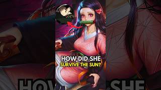 How Did Nezuko Survive the Sun 🌞 demonslayer [upl. by Bouzoun]