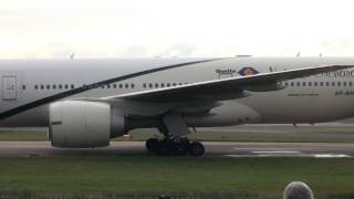 PIA 777 LANDING TAXIING amp TAKEOFF 23R  MAN [upl. by Edyth]