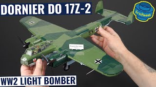 WW2 Light Bomber quotFlying Pencilquot Dornier DO 17Z2  COBI 5754 Speed Build Review [upl. by Alcina]