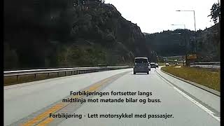 Forbikjøring lett motorsykkel 26 07 2024 [upl. by Spancake]