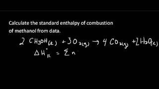 Calculate reaction enthalpy from formation enthalpy data [upl. by Enirolf418]