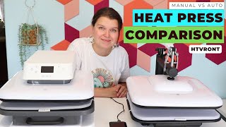 HTVRONT Manual Heat Press vs Auto Heat Press [upl. by Stevena]