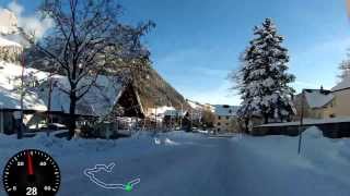 Schlittenbahntest Gamplüt Schlittelbahn Wildhaus Toggenburg [upl. by Ydnar934]