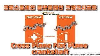 차량이해 크로스플레인 플랫플레인 Cross Plane Flat Plane crank shaft 이민재 [upl. by Zinn148]