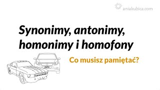 Synonimy antonimy homonimy i homofony [upl. by Forester]