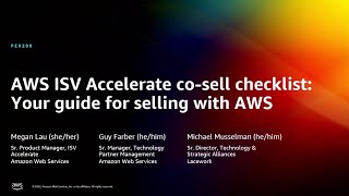 AWS reInvent 2022  AWS ISV Accelerate cosell checklist Your guide for selling with AWS PEX208 [upl. by Ahsyat762]