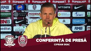 📽️ Rapid  CFR Cluj  Mesajul lui Cipri Deac după această săptămână dificilă [upl. by Aicram230]