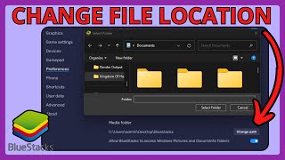 How To Change Bluestacks Download Location Folder  2024 [upl. by Auoh]