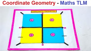 coordinate geometry working model  maths tlm project  diy  craftpiller [upl. by Chard]