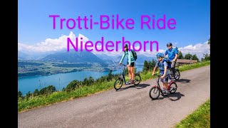 TrottiBike Ride Niederhorn Vorsass midstation to Beatenberg Station [upl. by Licht]