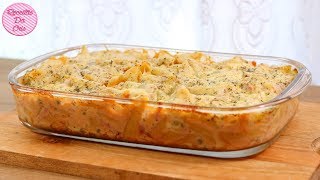 MACARRÃO CREMOSÍSSIMO COM QUEIJO E PRESUNTO DE FORNO  RECEITAS DA CRIS [upl. by Annaj447]