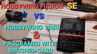 Hobbywing fusion SE Set up And compared to Hobbywing 1080 brushed amp a Trailmaster 21t motor [upl. by Kath]